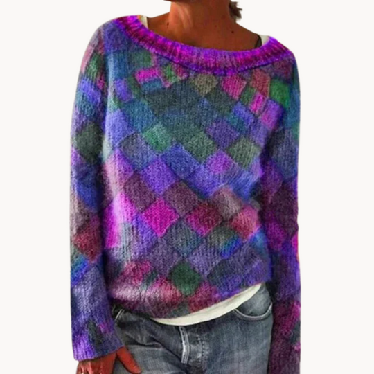 Heidi-Mode | Buntes Trendiges Design Damenpullover