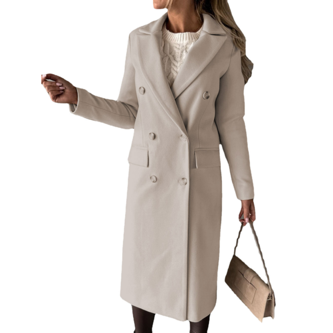 Heidi-Mode | Chaya Damen Winter Lang Trench Mantel Warme
