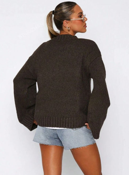 Heidi-Mode | Freizeit O-Hals Chic Pullover