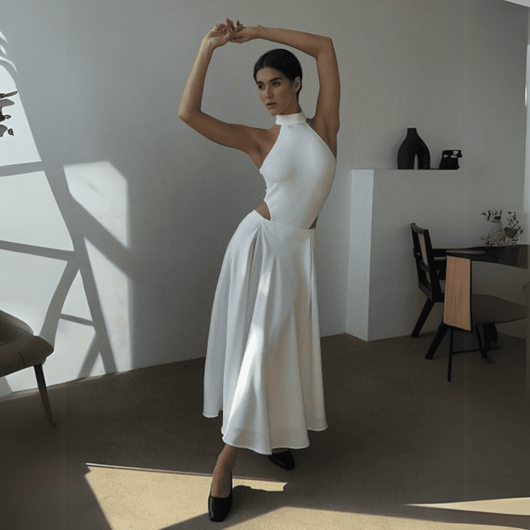 Heidi-Mode | Midi Lange Dominisia Satyna