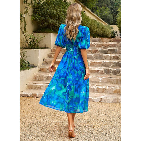 Sommerkleid mit Puffärmeln - Rowena