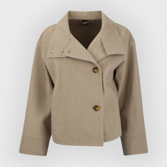 Heidi-Mode | Luxuriöser Doppelreihiger Kurzer Mantel