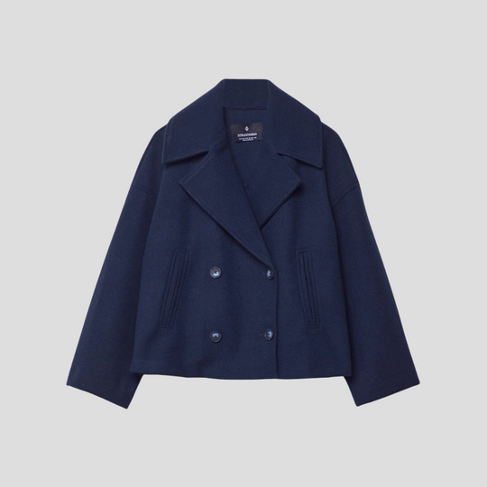 Heidi-Mode | Doppelreihiger Kurzmantel – Elegant & Zeitlos