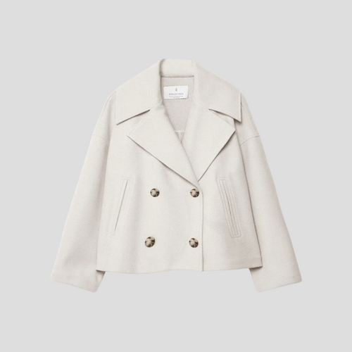 Heidi-Mode | Doppelreihiger Kurzmantel – Elegant & Zeitlos