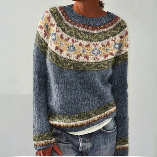 Heidi-Mode | Bunte Wärme Damenpullover