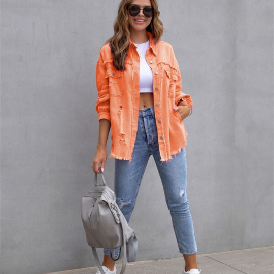 Heidi-Mode | Abgenutzte Jeansjacke