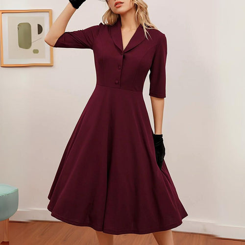 Midi Vintage Kleid