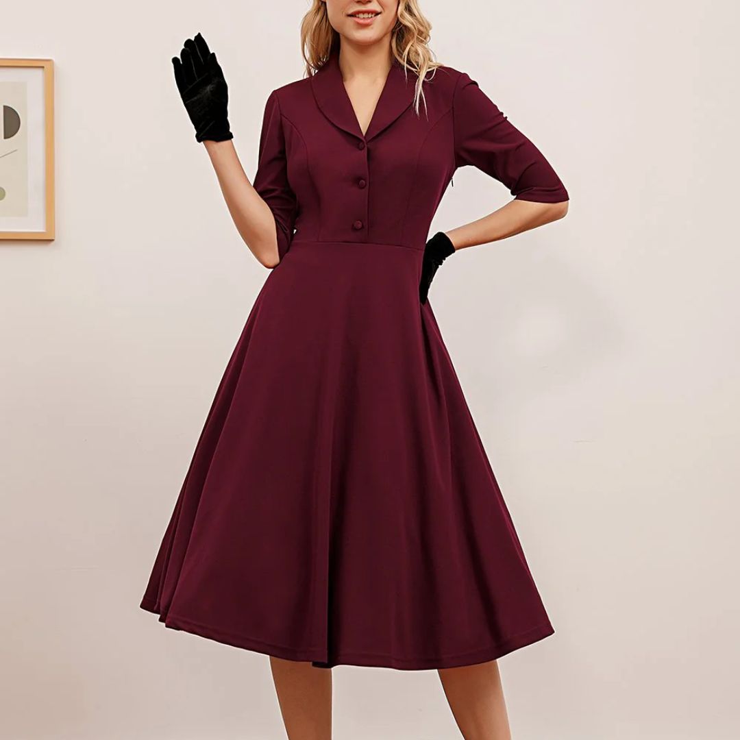 Midi Vintage Kleid