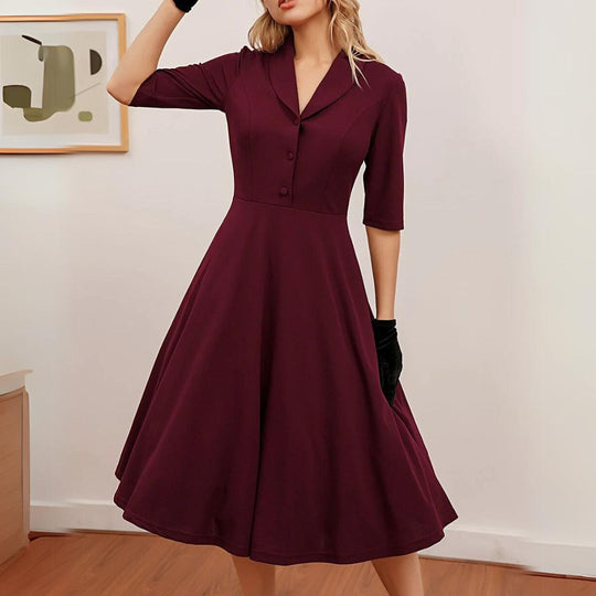 Midi Vintage Kleid