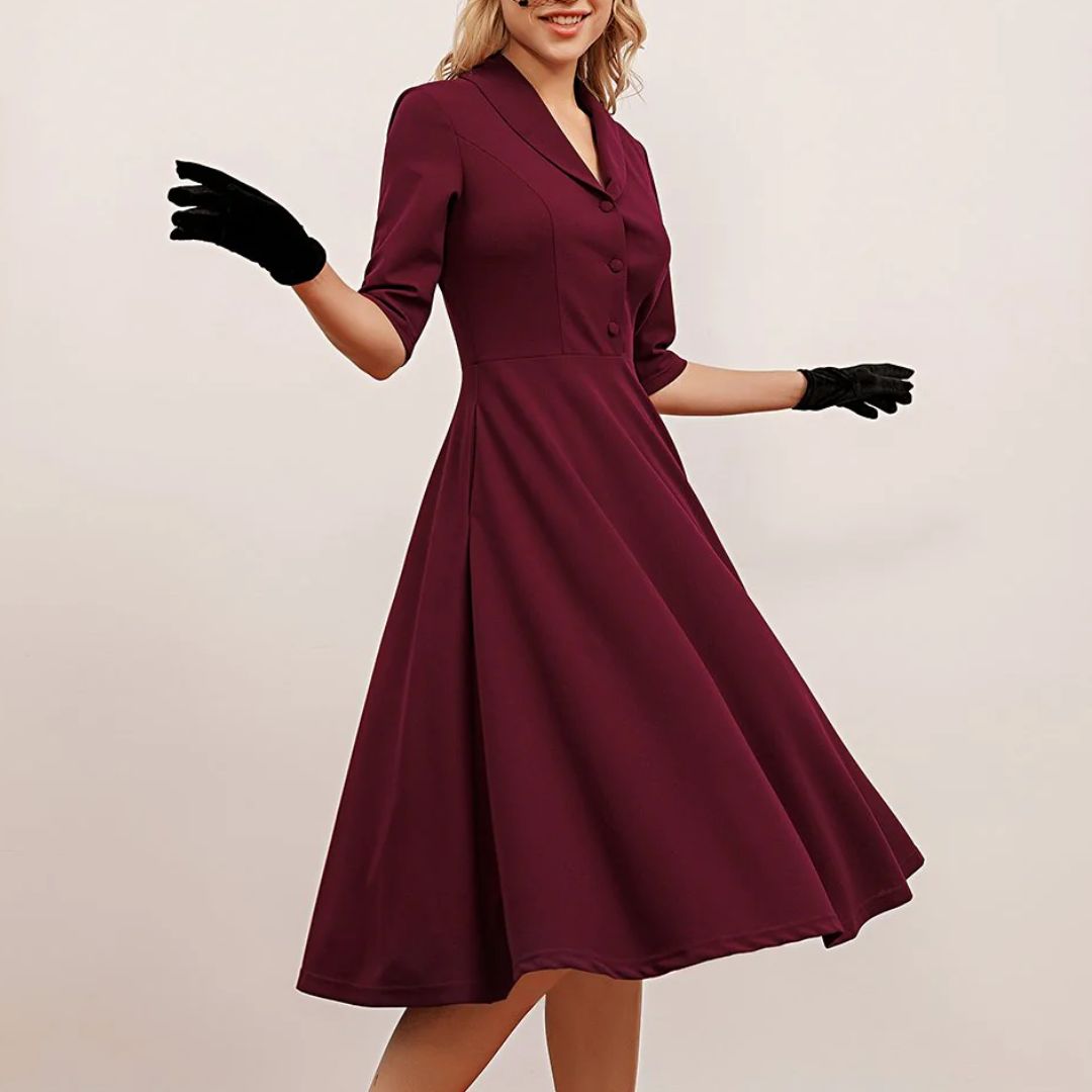 Midi Vintage Kleid