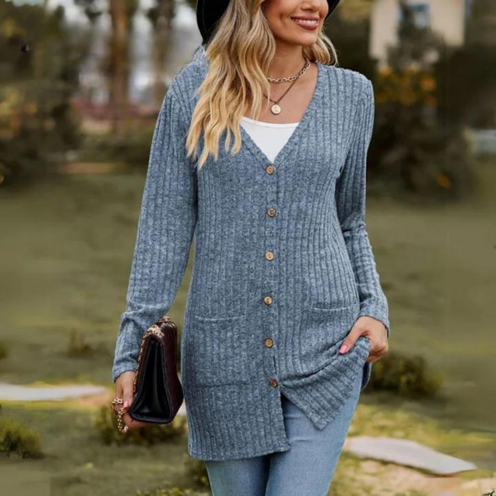 Heidi-Mode | Damen Langarm Weste Warm