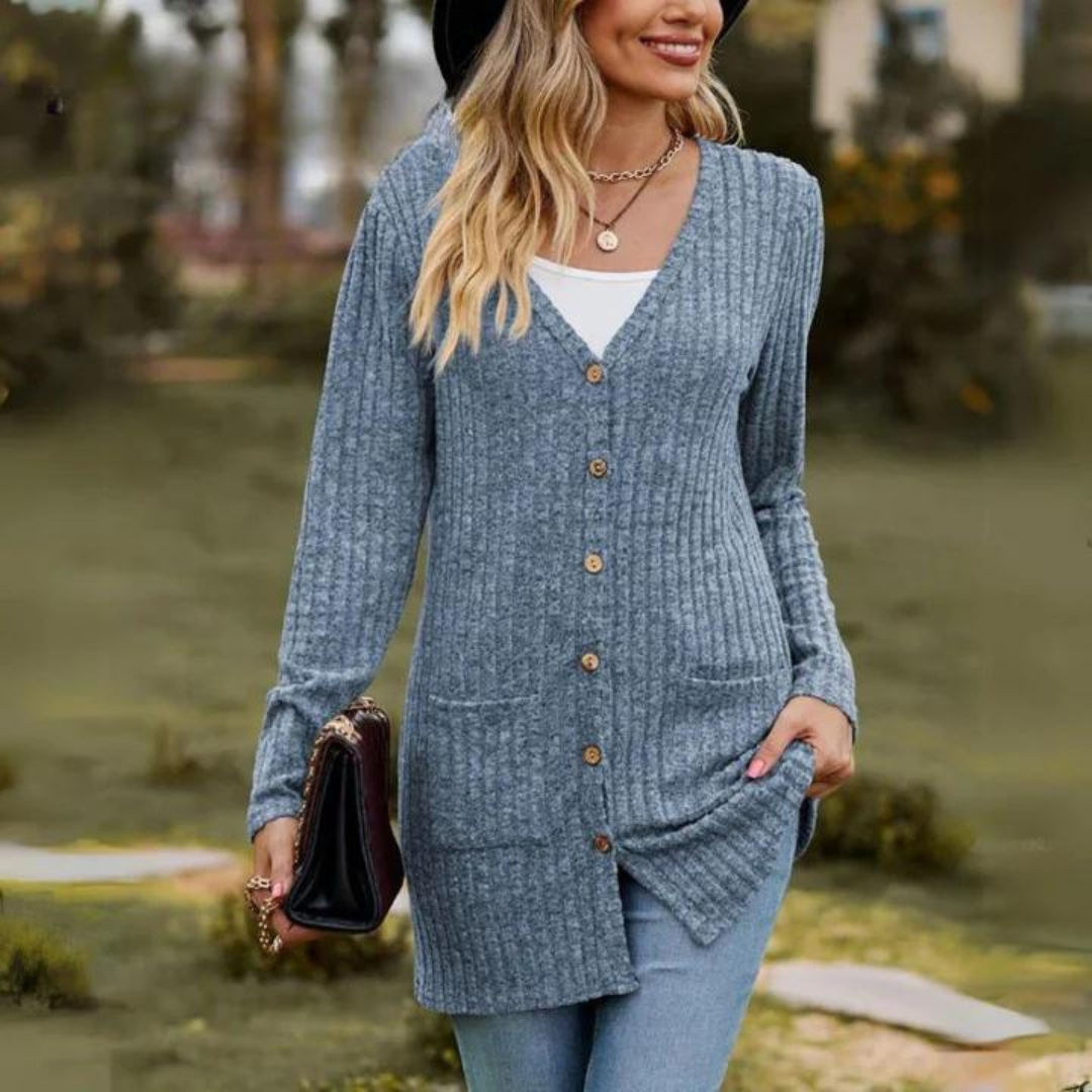 Heidi-Mode | Damen Langarm Weste Warm