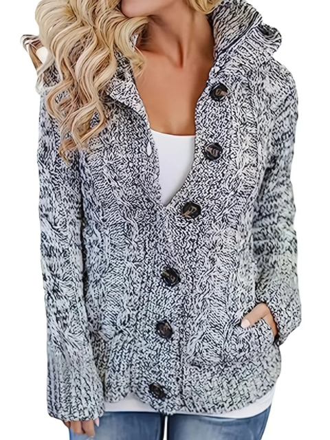 Heidi-Mode | Strick Hoodie Jacke