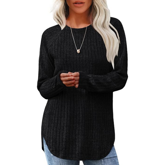 Heidi-Mode | Fit Crew Neck Sweatshirt Tunika