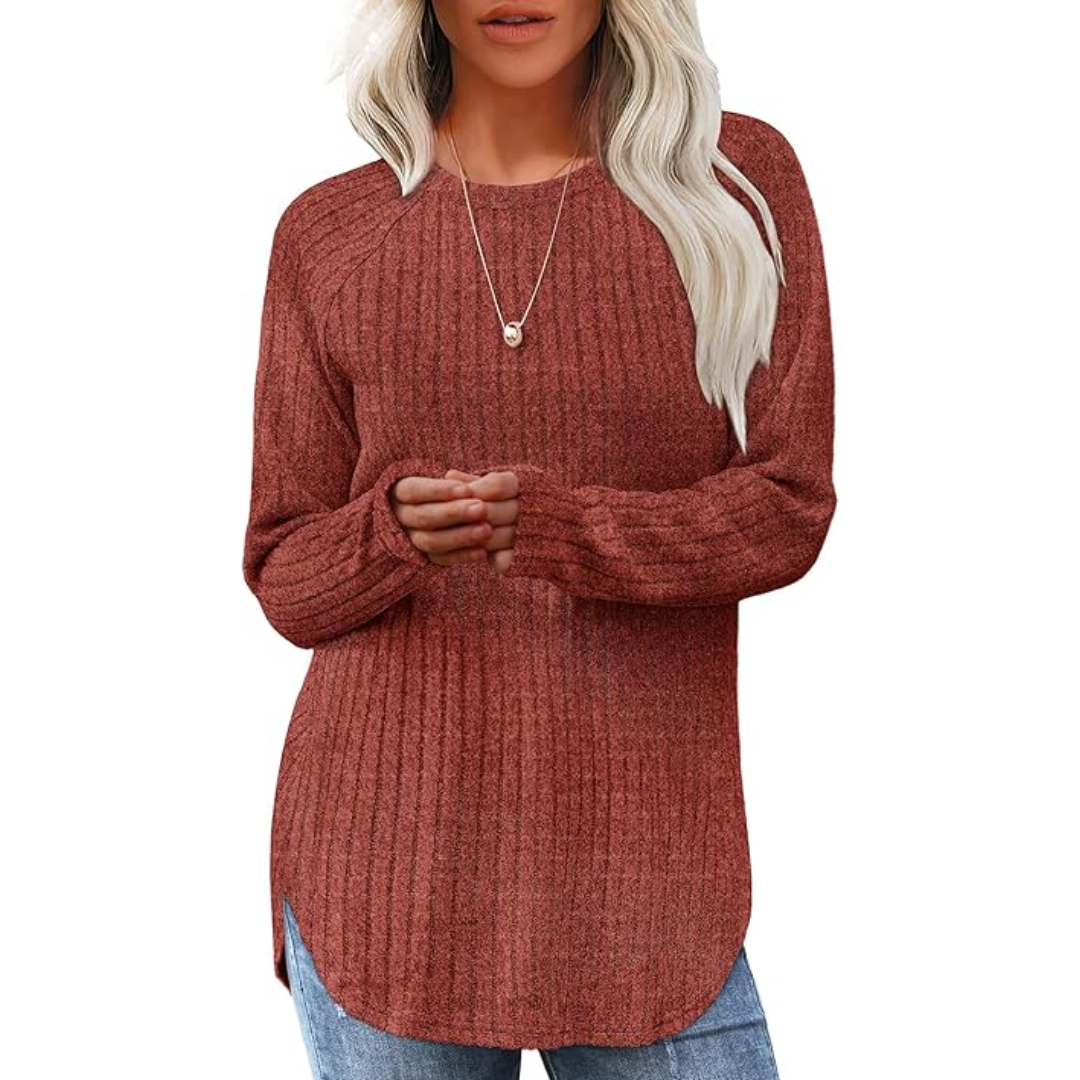 Heidi-Mode | Fit Crew Neck Sweatshirt Tunika