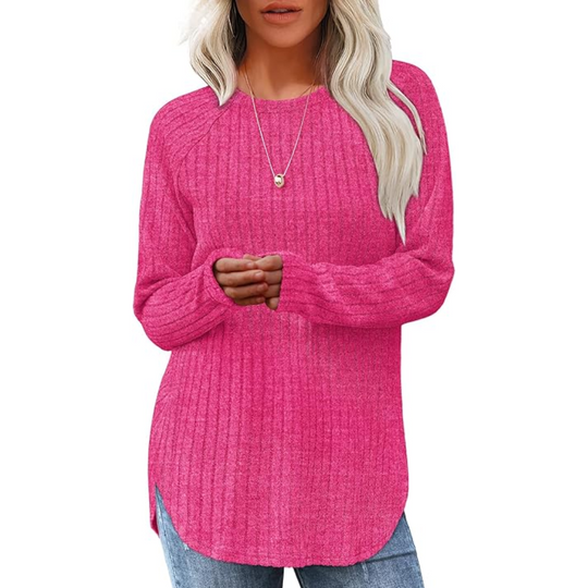 Heidi-Mode | Fit Crew Neck Sweatshirt Tunika