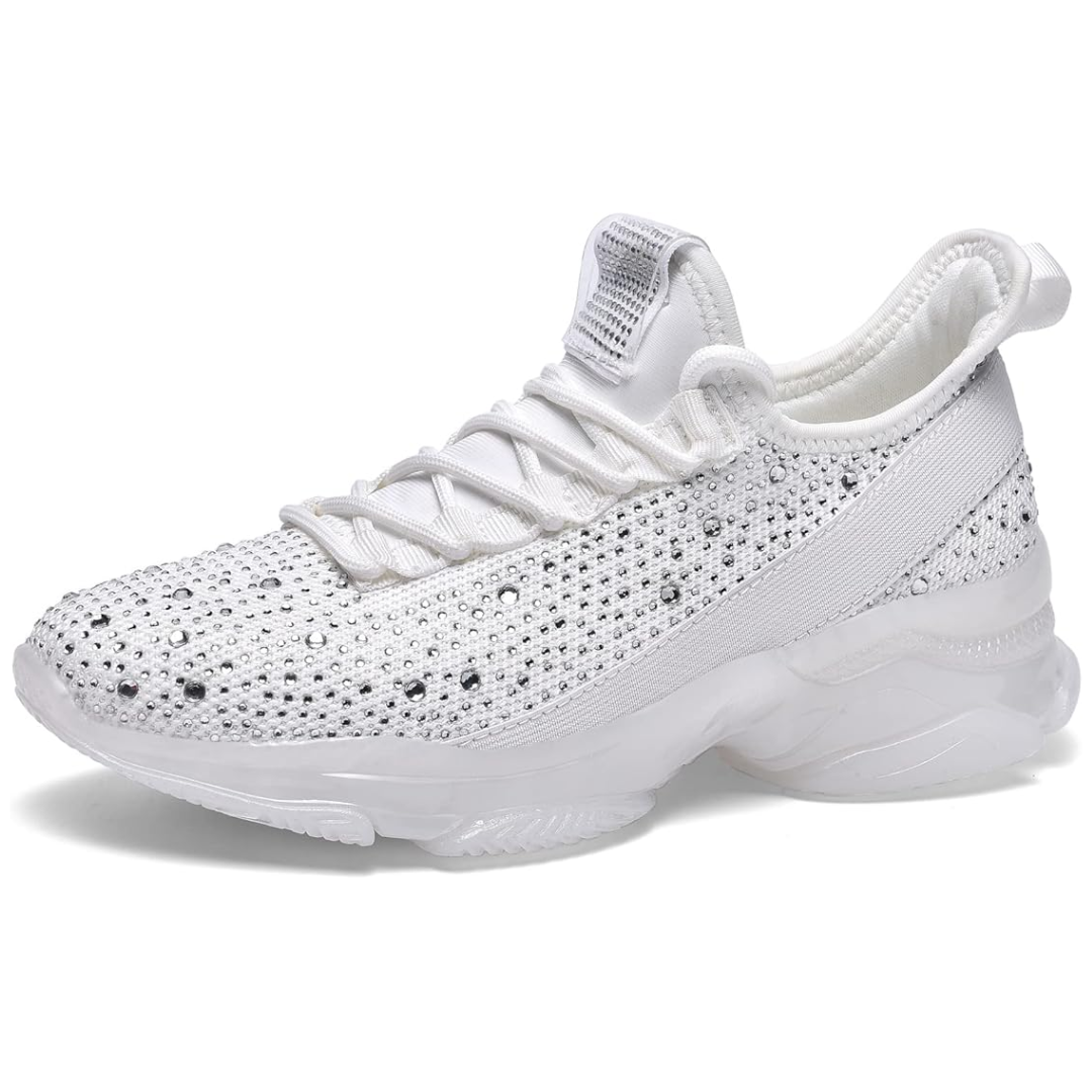 Heidi-Mode | Strass Slip-On Damen Sneakers