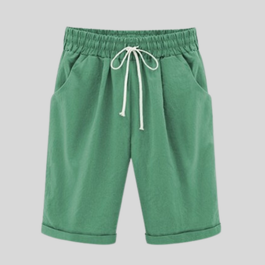 Heidi – Bequeme Baumwollshorts mit Kordelzug in der Taille