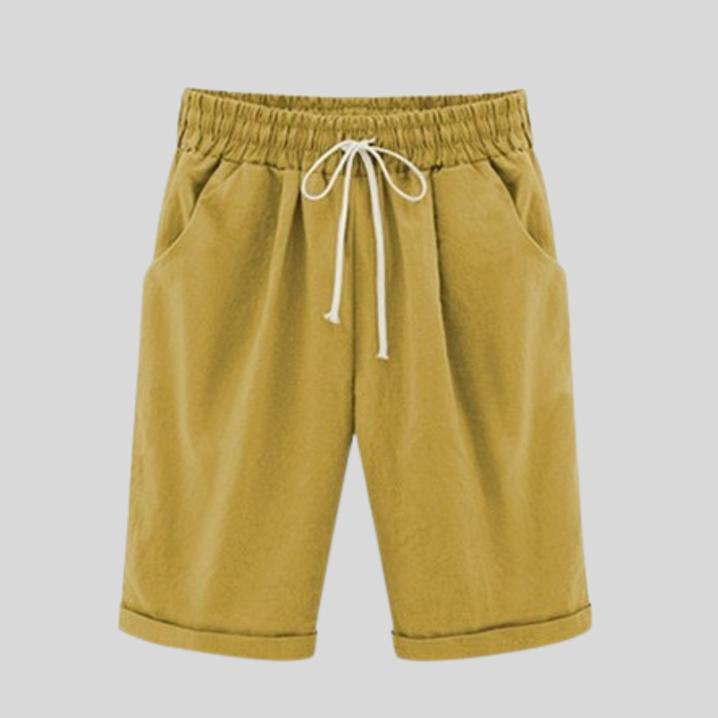 Heidi – Bequeme Baumwollshorts mit Kordelzug in der Taille