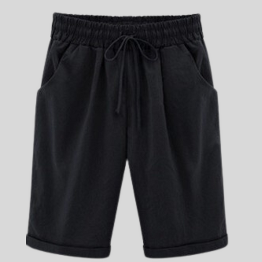 Heidi – Bequeme Baumwollshorts mit Kordelzug in der Taille