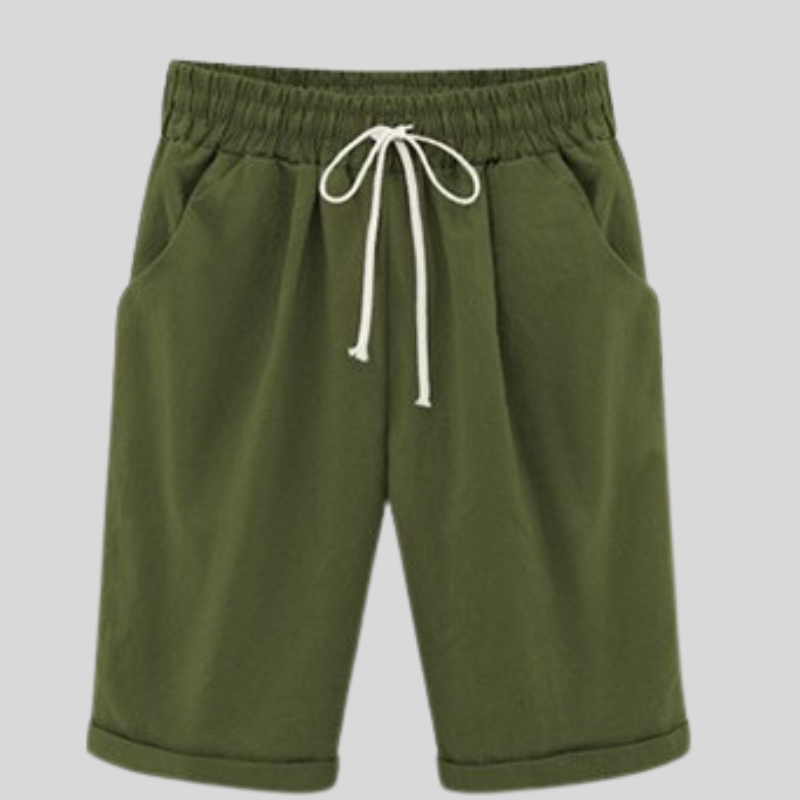 Heidi – Bequeme Baumwollshorts mit Kordelzug in der Taille