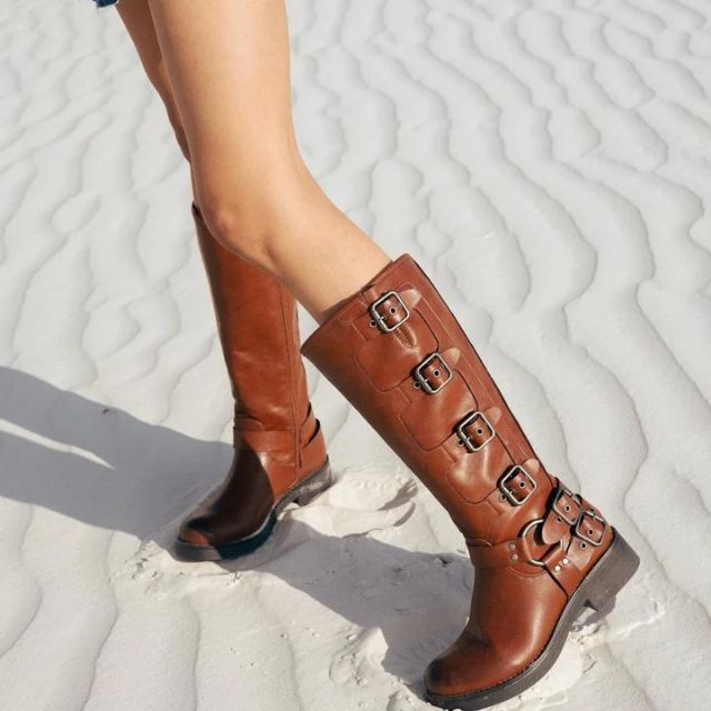 Heidi-Mode | Robuste orthopädische Kampfstiefel für Damen