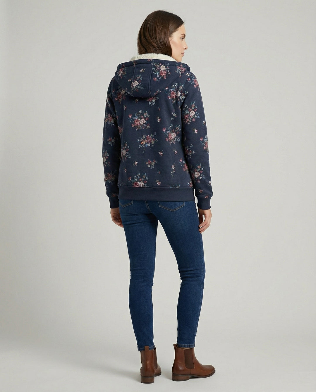 Winterjacke Damen Blumenmuster | Heidi-Mode