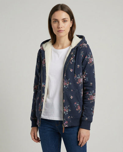 Winterjacke Damen Blumenmuster | Heidi-Mode