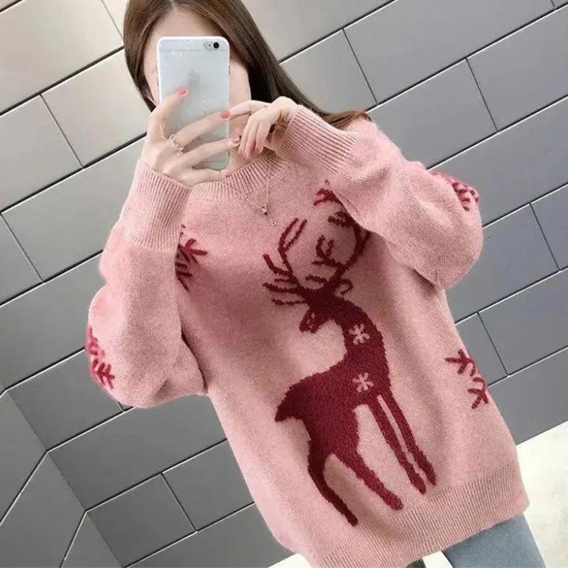 Heidi-Mode - Lässiger Winter Weihnachten Lockere Strickpullover für Frauen