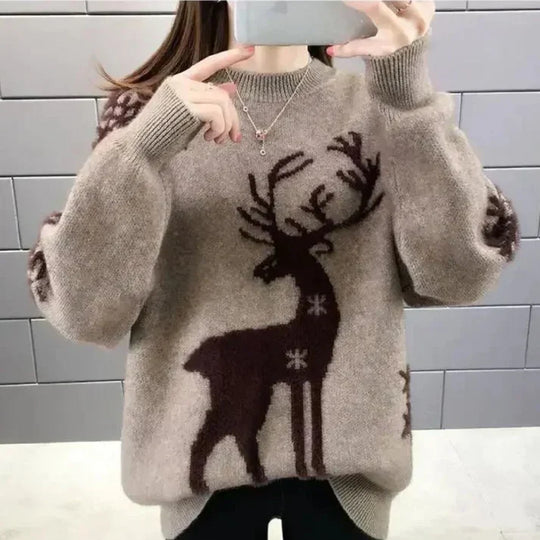 Heidi-Mode | Damen Kaschmir Weihnachten Pullover