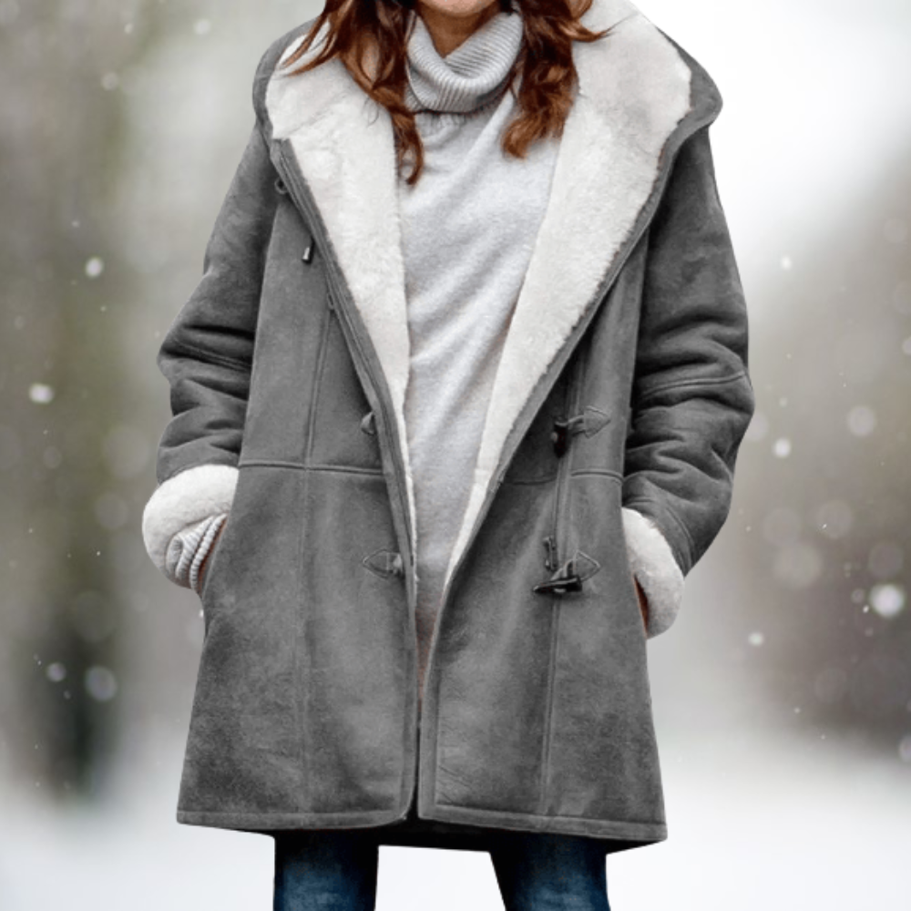 Heidi-Mode | Warme Winterjacke mit Fleecefutter Polyester Komfort und Stil