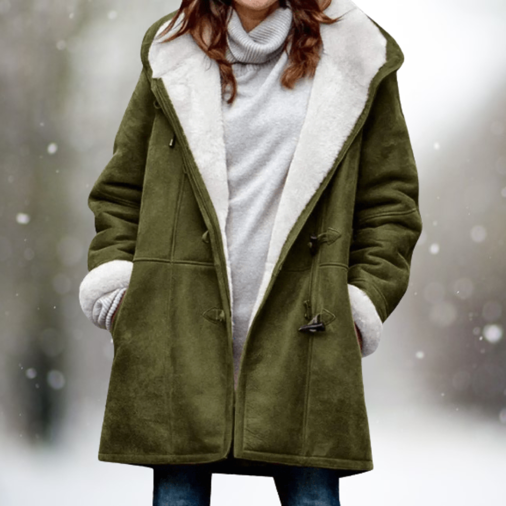 Heidi-Mode | Warme Winterjacke mit Fleecefutter Polyester Komfort und Stil