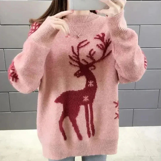 Heidi-Mode | Damen Kaschmir Weihnachten Pullover