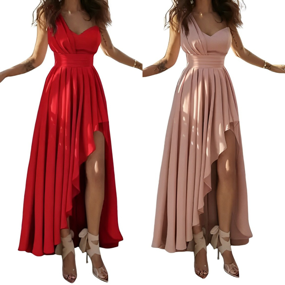 Kleid mit hoher Taille und Cocktail-Kleid