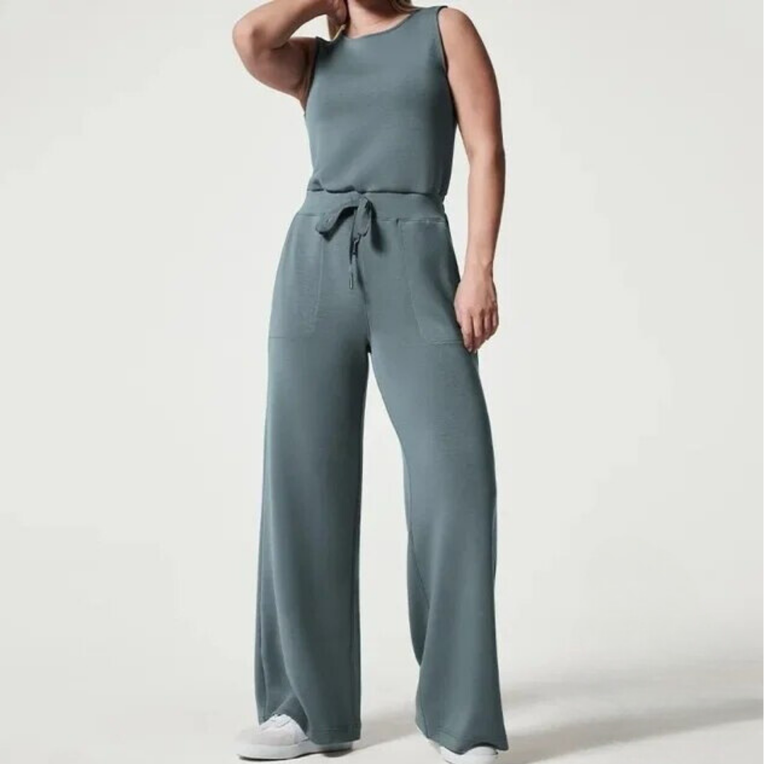 Lambert - Damen ärmelloser Rundhals-Jumpsuit