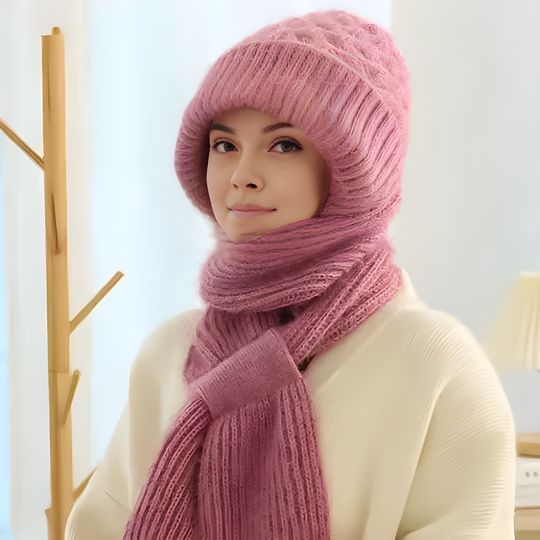 Heidi-Mode - Schick und Lässig Winter Strickmütze und Schal Set für Frauen