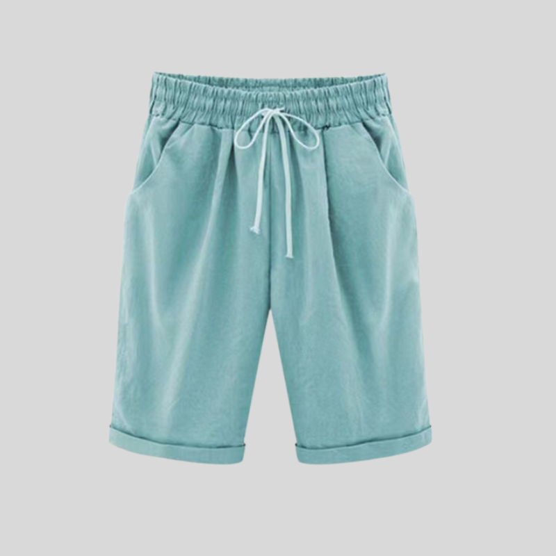 Heidi – Bequeme Baumwollshorts mit Kordelzug in der Taille