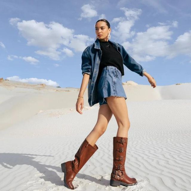 Heidi-Mode | Robuste orthopädische Kampfstiefel für Damen