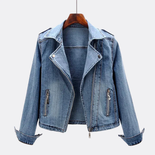 Heidi-Mode | Asymmetrische Jeansjacke Pauline