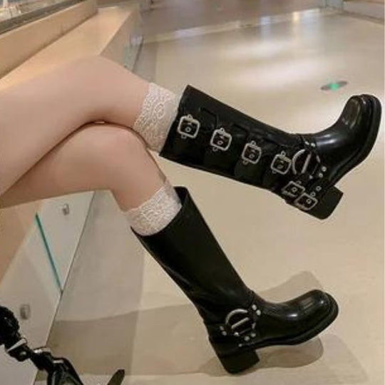 Heidi-Mode | Robuste orthopädische Kampfstiefel für Damen