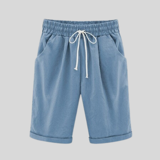 Heidi – Bequeme Baumwollshorts mit Kordelzug in der Taille