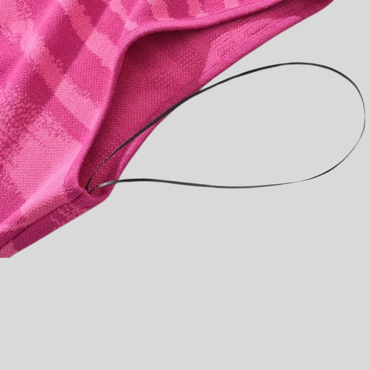 fluwelen maxi-jurk met asymmetrische halslijn