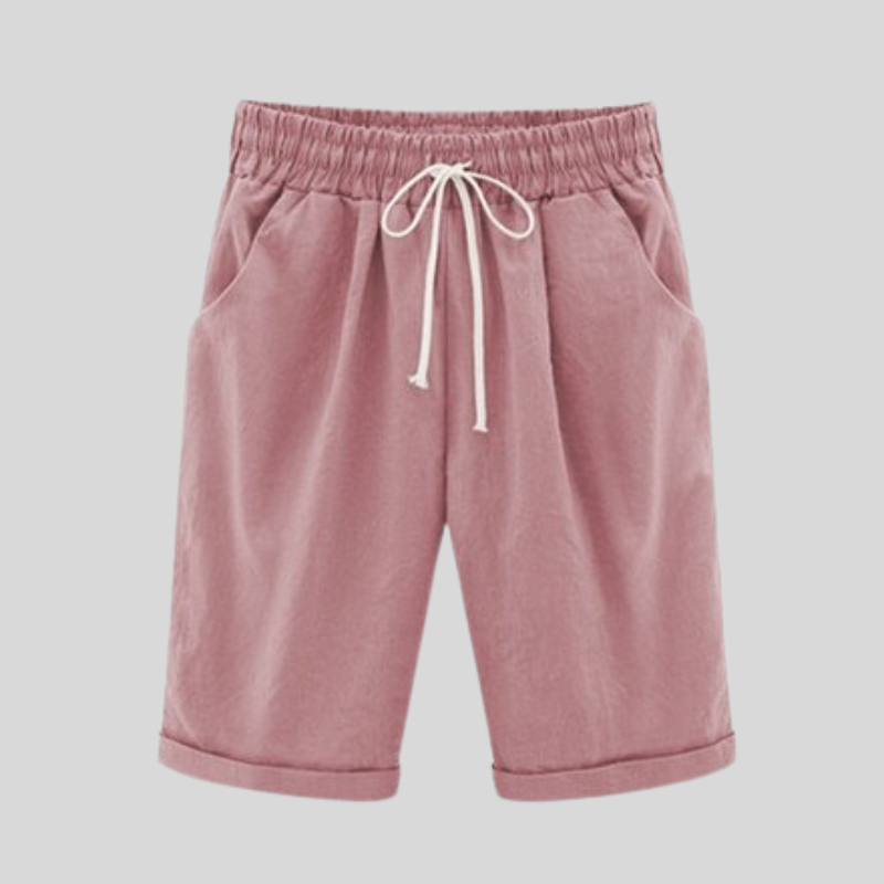 Heidi – Bequeme Baumwollshorts mit Kordelzug in der Taille