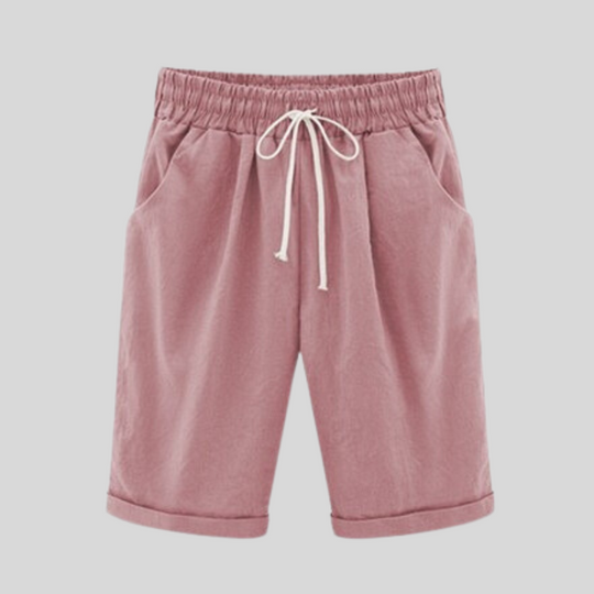 Heidi – Bequeme Baumwollshorts mit Kordelzug in der Taille