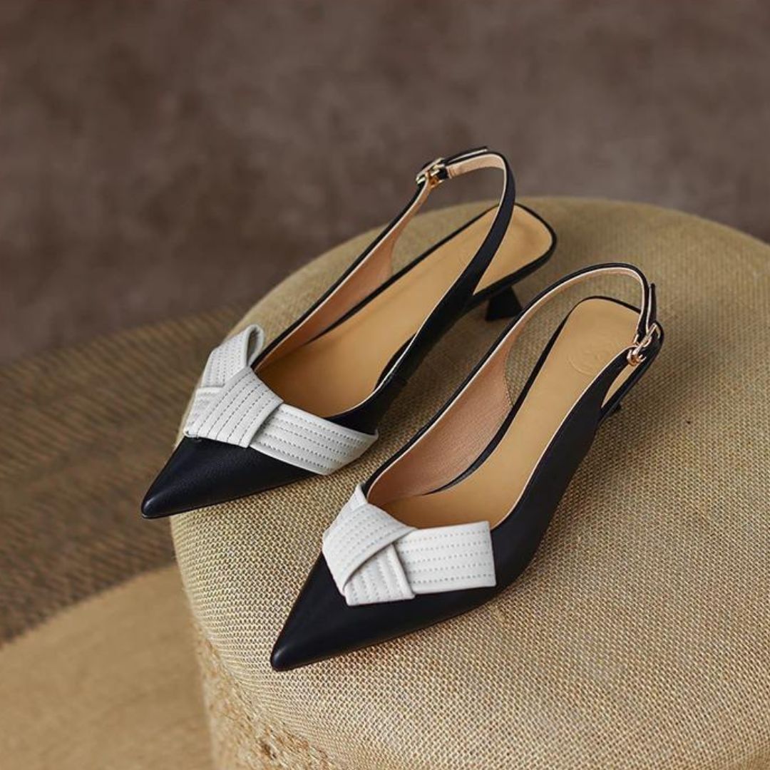 Heidi-Mode | Slingback-Pumps mit spitzer Zehenkappe
