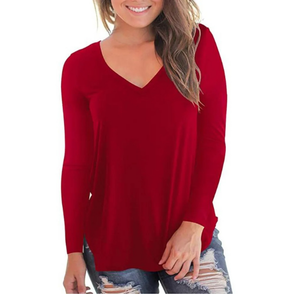 Heidi-Mode | Hals Woll mit Fleece Damen Shirt Lange Ärmel