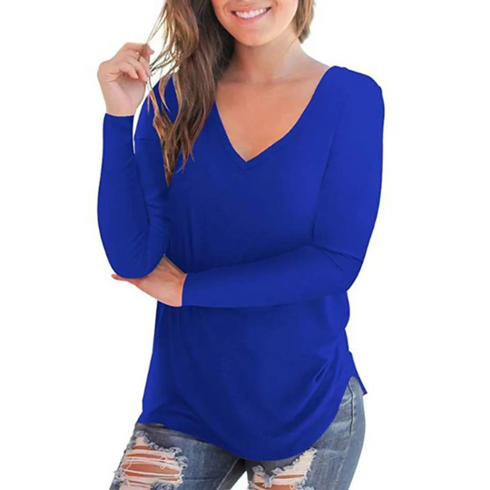 Heidi-Mode | Hals Woll mit Fleece Damen Shirt Lange Ärmel