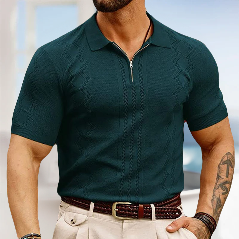 Heidi-Mode | Elegante Polo mit Reißverschluss