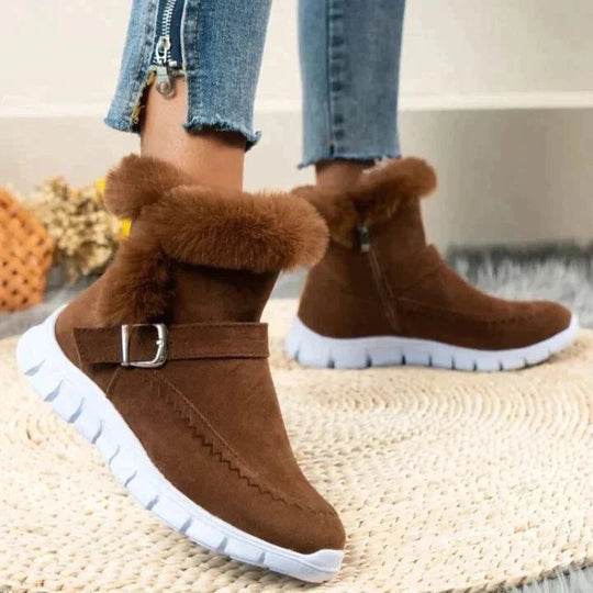 Heidi-Mode | Samt Mid-Tube-Stiefel für Damen – Gemütlicher & Stilvoller Komfort