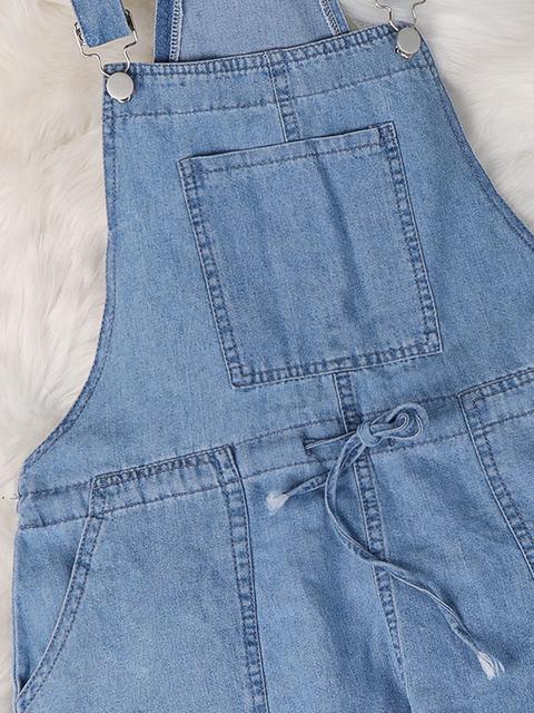 Heidi-Mode | Jahrgang Schnür Denim Overall